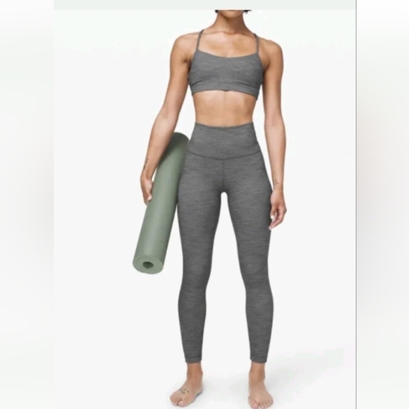 Lululemon Align Pant II 25" Mini Heathered Herringbone NULU Womens Leggings Sz 2 - Picture 3 of 10